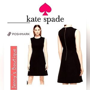 kate spade ♠️ stretch crepe flip dress Black Size 0